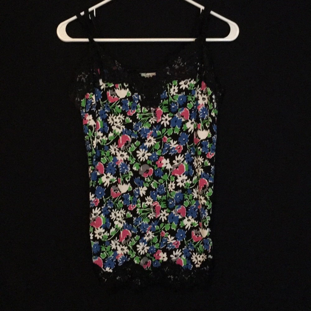Lane Bryant 14/16 Bright Floral Thin Strap Tank
